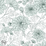 Papier Peint - Dahlia