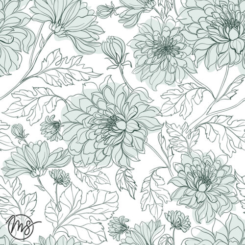 Papier Peint - Dahlia