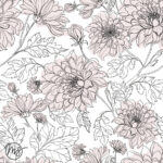 Papier Peint - Dahlia