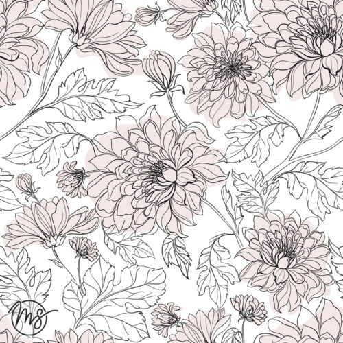 Papier Peint - Dahlia