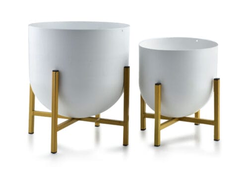 SWEN BLANC&OR Kpl. 2 housses 24xh26cm/18.5xh21cm