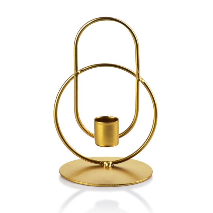CEDRIC GOLD Bougeoir 9cmxh15cm