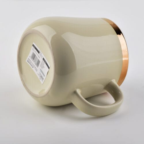 DALIA Kubek 500ml avec ceinture dorée h10x9x13cm